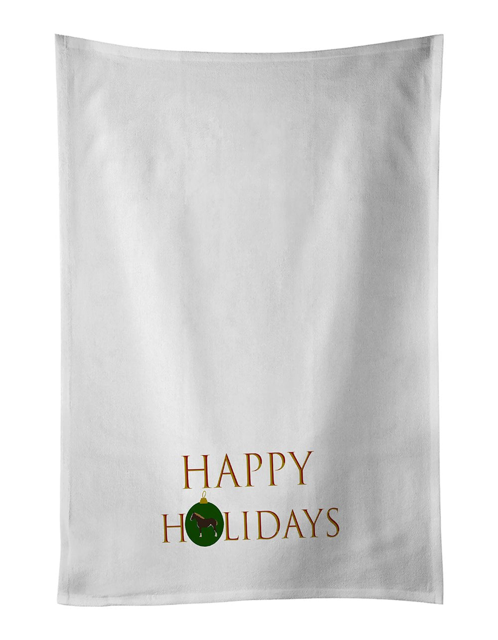 Horse - Percheron Horse Happy Holidays Kitchen Towel Set of 2 - H&A Outlet