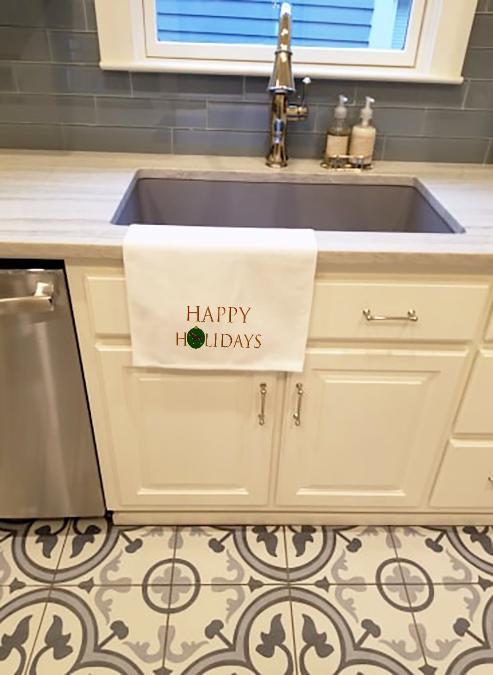 Horse - Percheron Horse Happy Holidays Kitchen Towel Set of 2 - H&A Outlet