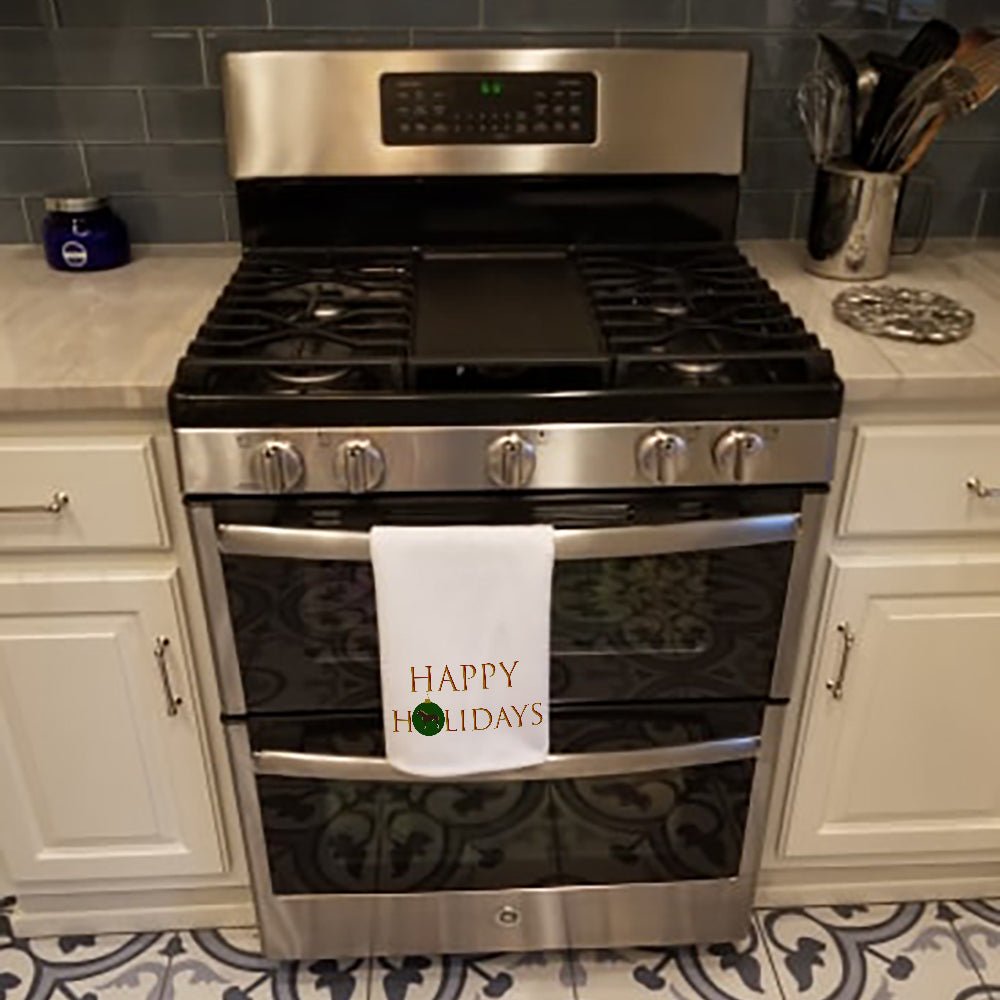 Horse - Percheron Horse Happy Holidays Kitchen Towel Set of 2 - H&A Outlet