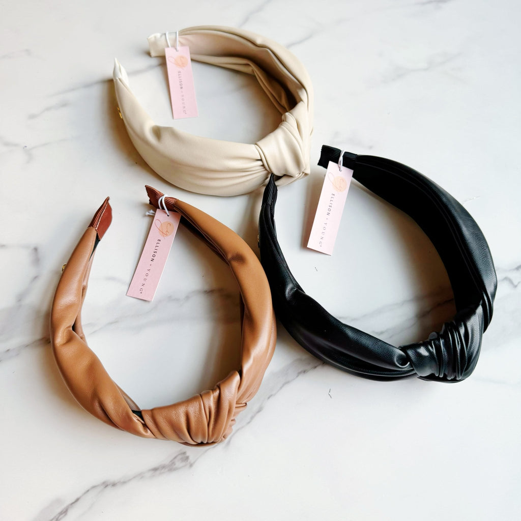Leather Better Knotted Headband - H&A Outlet