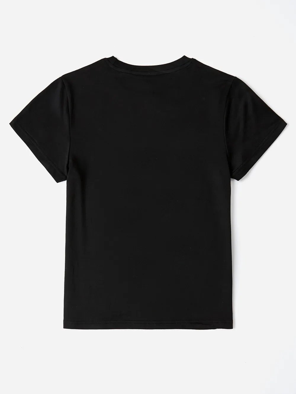 Letter Graphic Round Neck Short Sleeve T-Shirt - H&A Outlet