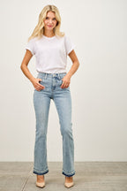 Mid Rise Flare With Released Hem - H&A Outlet