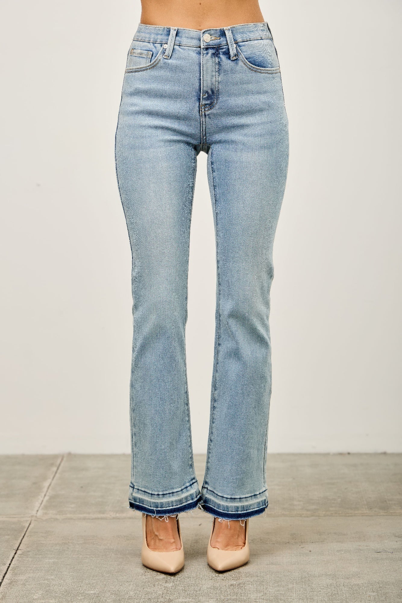 Mid Rise Flare With Released Hem - H&A Outlet