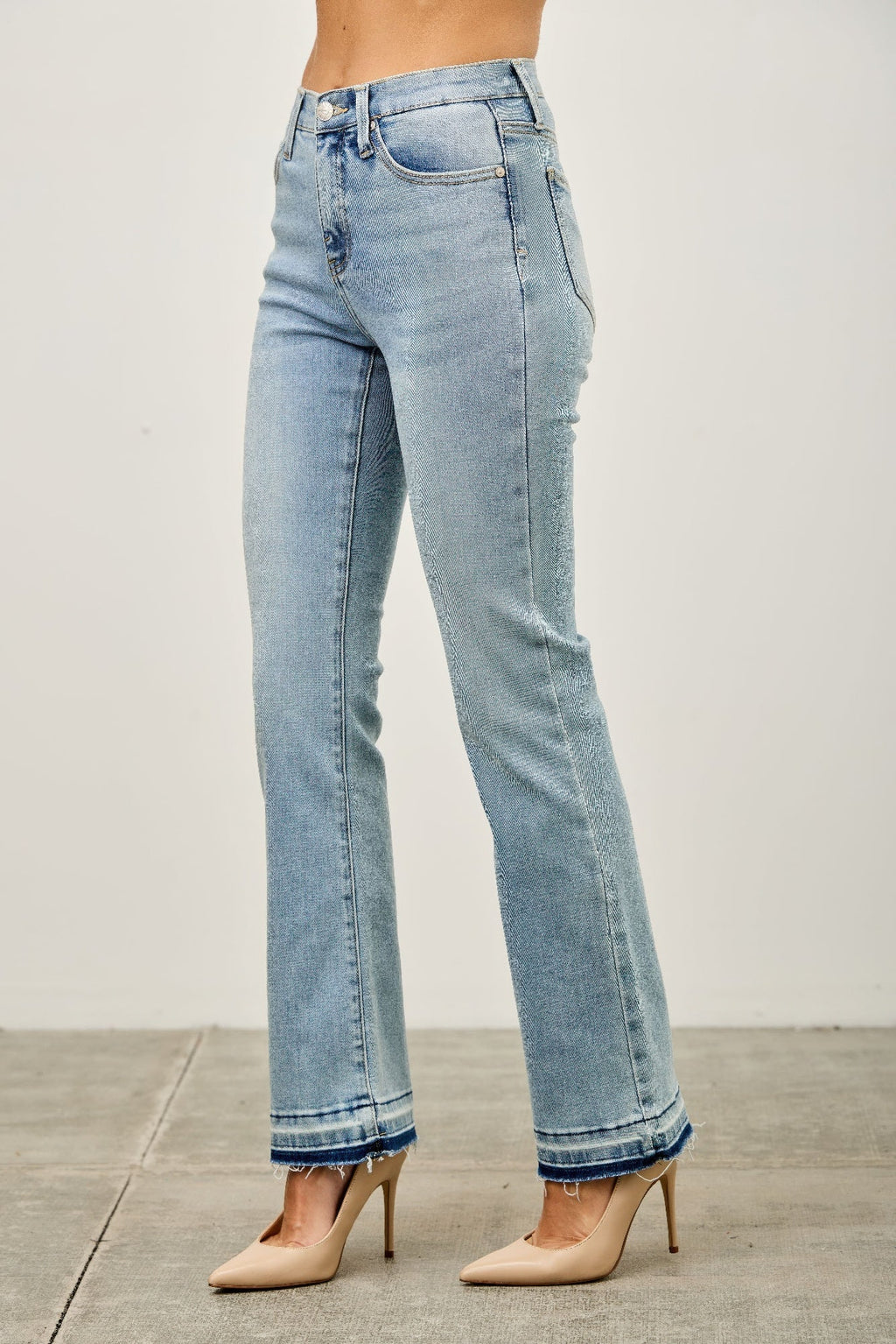 Mid Rise Flare With Released Hem - H&A Outlet