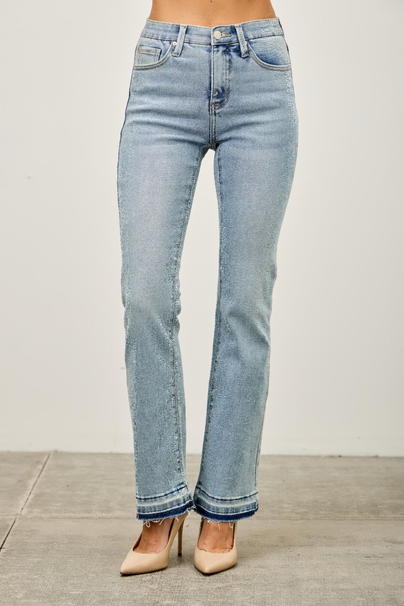 Mid Rise Flare With Released Hem - H&A Outlet