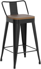 Modern Stackable Metal Bar Stools Set of Four - H&A Outlet