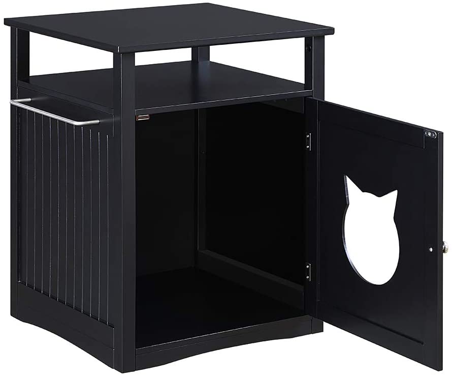 Nightstand Pet House, Litter Box Furniture Indoor Pet Crate, Litter - H&A Outlet
