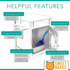 Nightstand Pet House, Litter Box Furniture Indoor Pet Crate, Litter - H&A Outlet