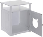 Nightstand Pet House, Litter Box Furniture Indoor Pet Crate, Litter - H&A Outlet