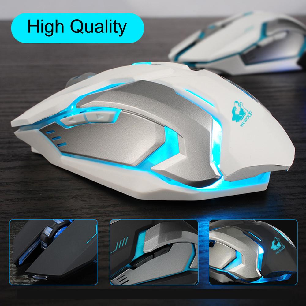 Ninja Dragon Stealth 7 Wireless Silent LED Gaming Mouse - H&A Outlet