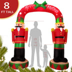 OurWarm 8FT Christmas Inflatables Outdoor Decorations,Giant Nutcracker - H&A Outlet