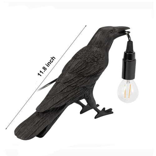 Raven Desk Lamp Halloween Decoration Crow Light for Halloween Decor - H&A Outlet