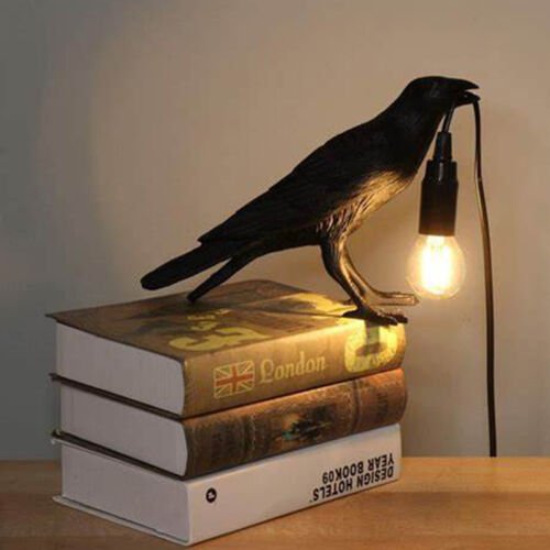 Raven Desk Lamp Halloween Decoration Crow Light for Halloween Decor - H&A Outlet