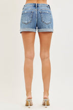 RISEN Mid Rise Cuffed Shorts - H&A Outlet