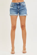 RISEN Mid Rise Cuffed Shorts - H&A Outlet