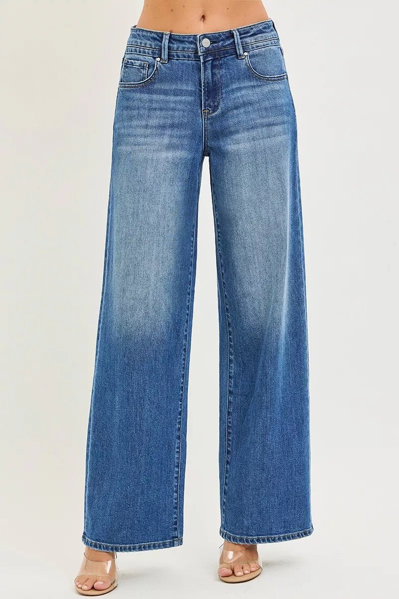 RISEN Slouchy Baggy Jeans with Pockets - H&A Outlet