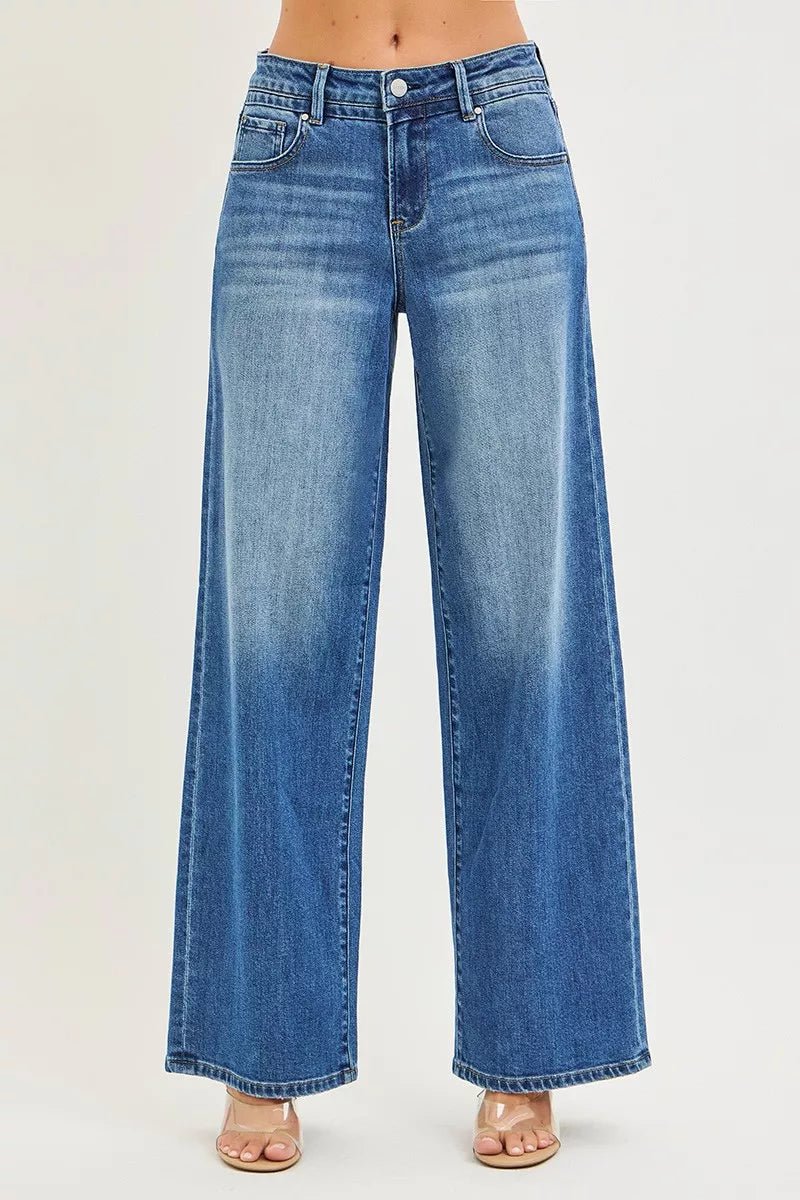 RISEN Slouchy Baggy Jeans with Pockets - H&A Outlet