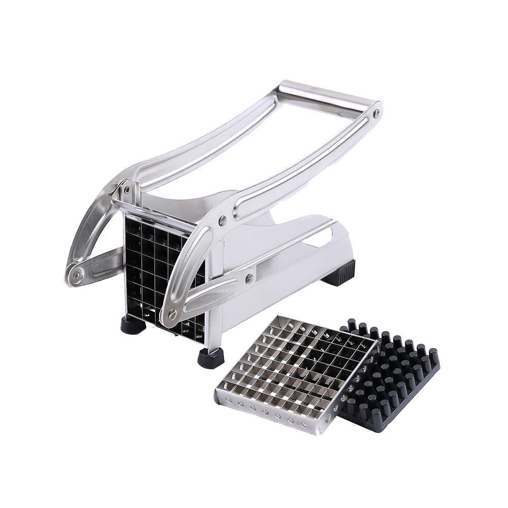Stainless Steel French Fries and Potato Cutter with 2 Different Blades - H&A Outlet