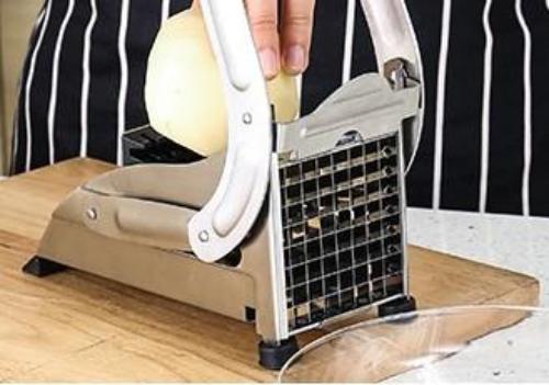 Stainless Steel French Fries and Potato Cutter with 2 Different Blades - H&A Outlet