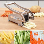 Stainless Steel French Fries and Potato Cutter with 2 Different Blades - H&A Outlet