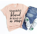 Thankful Blessed T-shirt - H&A Outlet