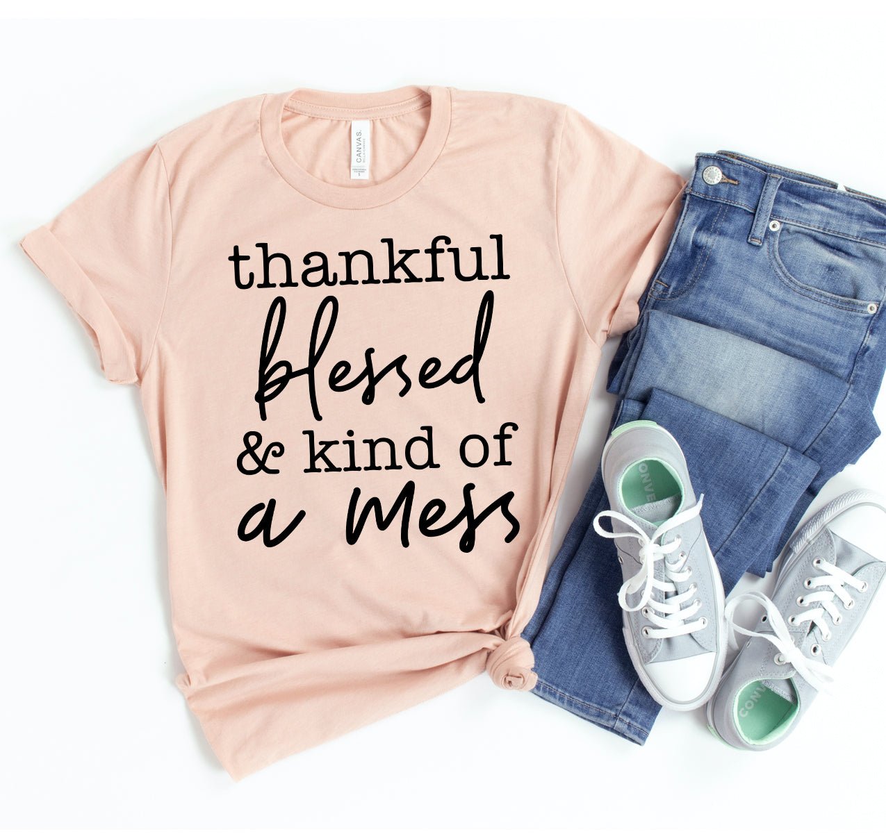 Thankful Blessed T-shirt - H&A Outlet