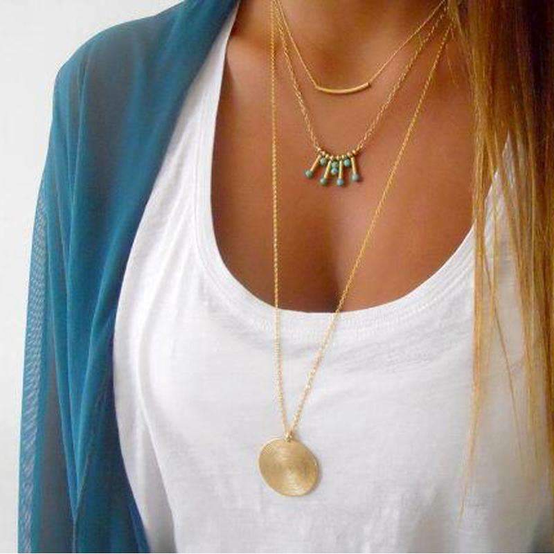 Turquoise Multilayer Necklace - H&A Outlet