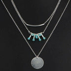 Turquoise Multilayer Necklace - H&A Outlet