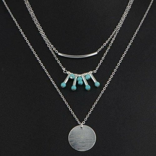 Turquoise Multilayer Necklace - H&A Outlet