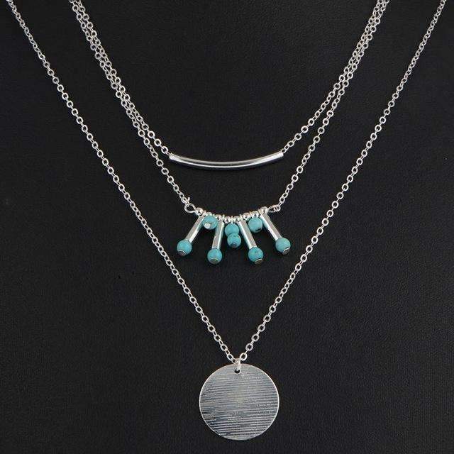 Turquoise Multilayer Necklace - H&A Outlet