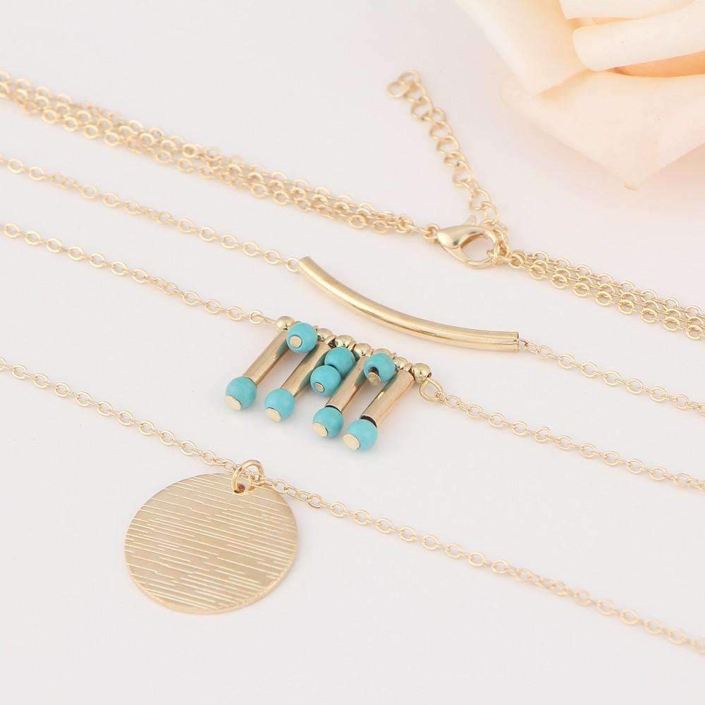 Turquoise Multilayer Necklace - H&A Outlet