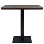 vidaXL Bistro Table Kitchen Bar Table Dining Room Table MDF and Steel Round - H&A Outlet