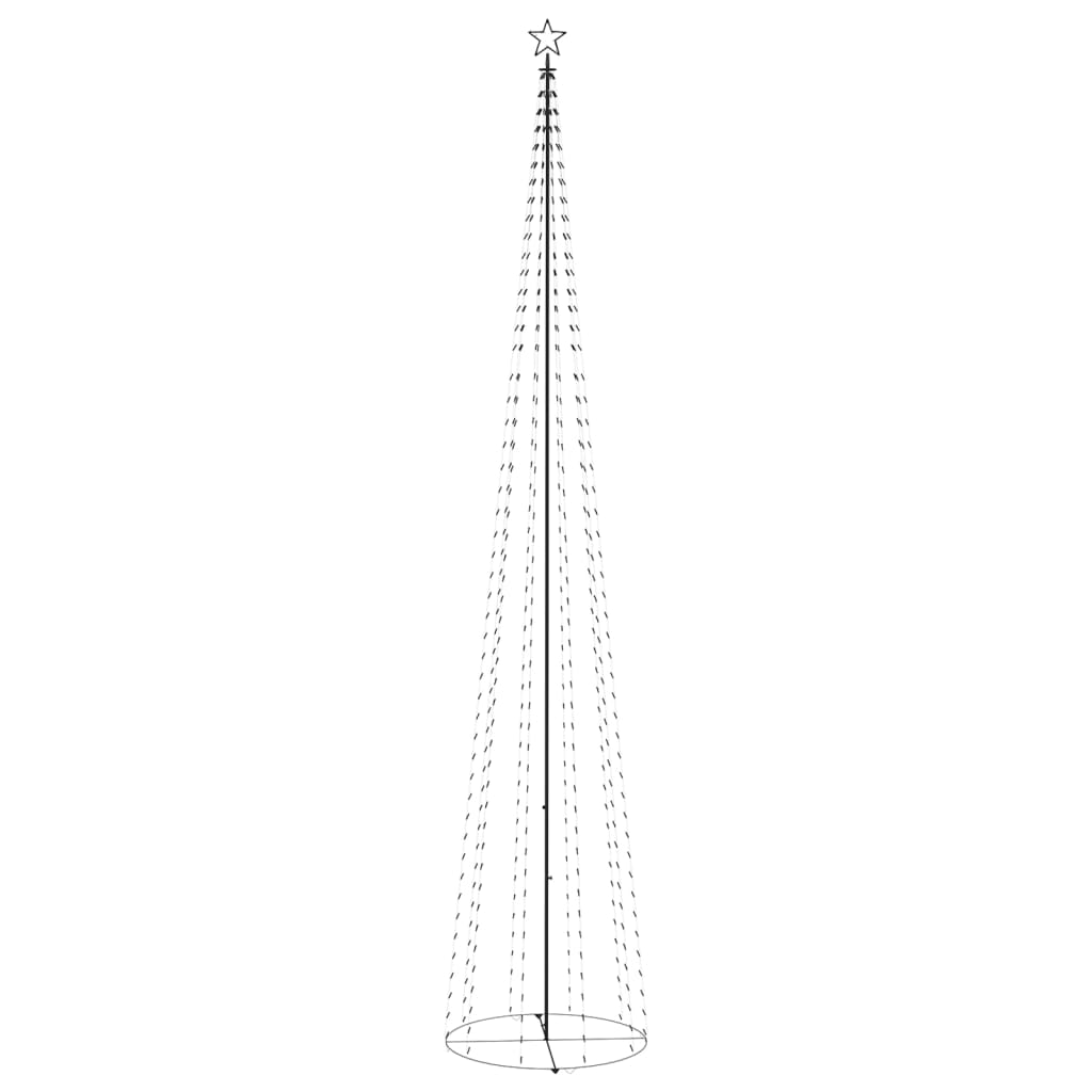 vidaXL Christmas Cone Tree Decoration Artificial Christmas Tree with LEDs - H&A Outlet