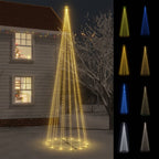 vidaXL Christmas Cone Tree Decoration Artificial Christmas Tree with LEDs - H&A Outlet