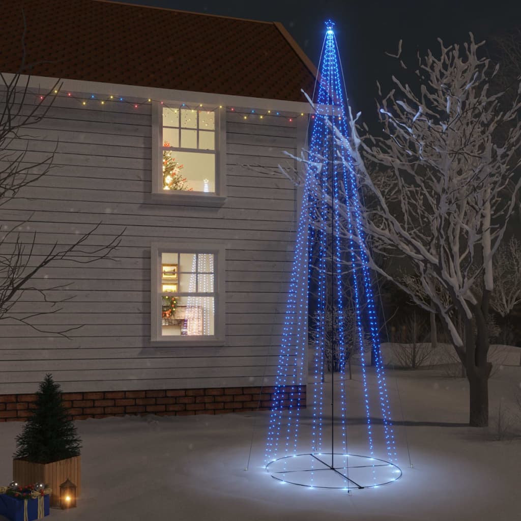vidaXL Christmas Cone Tree Decoration Artificial Christmas Tree with LEDs - H&A Outlet