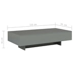 vidaXL Coffee Table Rectangular End Table Side Table Living Room Furniture - H&A Outlet