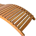 vidaXL Patio Sun Lounger with Cushion Solid Acacia Wood - H&A Outlet