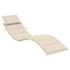 vidaXL Patio Sun Lounger with Cushion Solid Acacia Wood - H&A Outlet