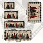 VIKAMA Christmas Tree Theme Rug, Soft Non - Slip Home Decor, Entrance - H&A Outlet