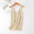 Wholesale Women's Casual Simple Style Solid Color Bright Line Tank Tops - H&A Outlet