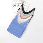 Wholesale Women's Casual Simple Style Solid Color Bright Line Tank Tops - H&A Outlet
