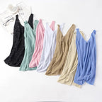 Wholesale Women's Casual Simple Style Solid Color Bright Line Tank Tops - H&A Outlet