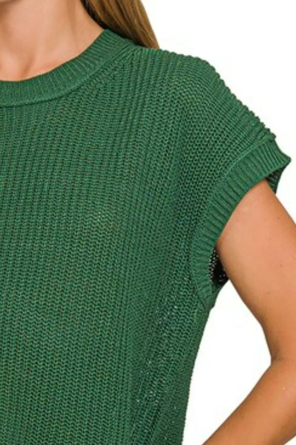 Zenana Oversized Crew Neck Sweater - H&A Outlet